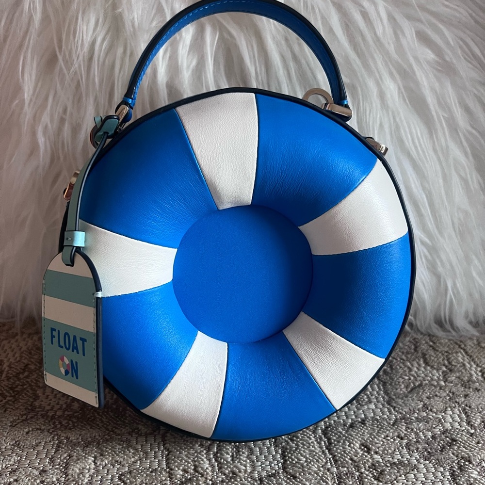 kate spade Blue and White Float-Inspired buoy crossbody ~ cutest accessory 💙